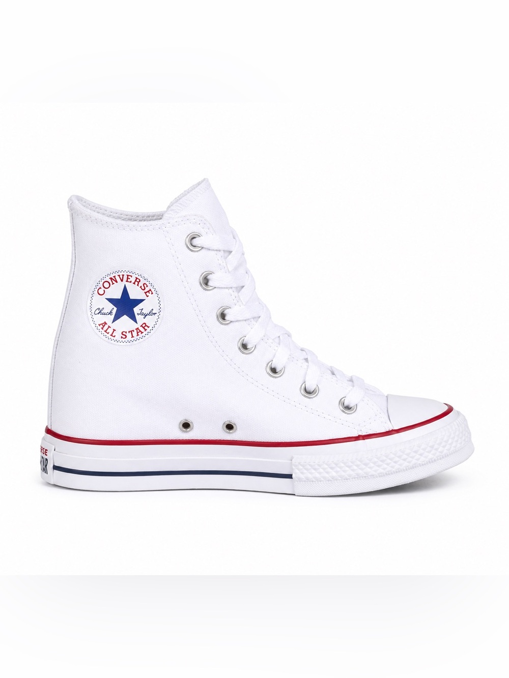 Converse Chuck Taylor All Star Hidden Wedge High Top Sneakers White  8.5 NWOT